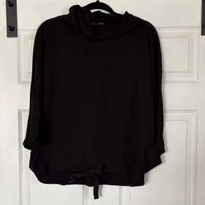 Tresics Black Hooded Top